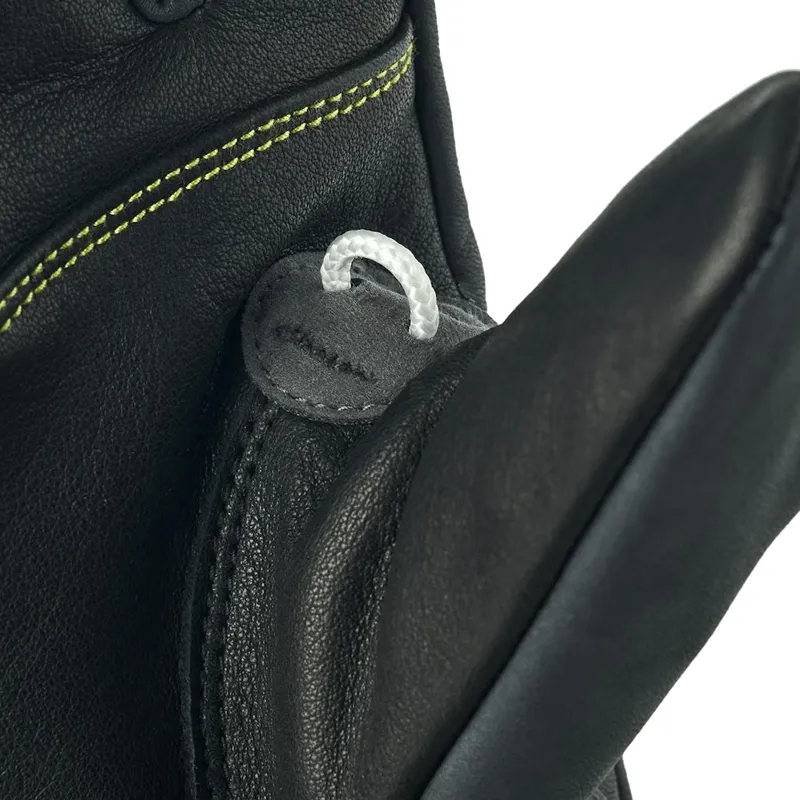 Hestra Omni Trigger Leather Ski Glove in Black/Dark Grey-2