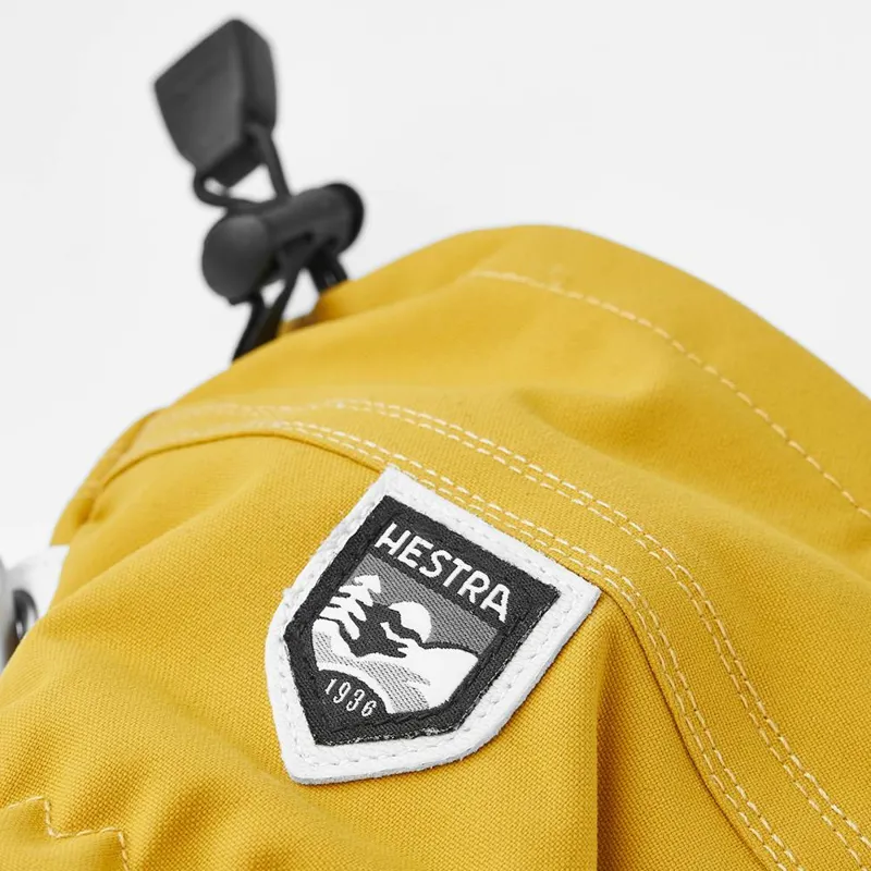 Hestra Army Leather Heli Ski Glove 3 Finger In Mustard Yellow-4