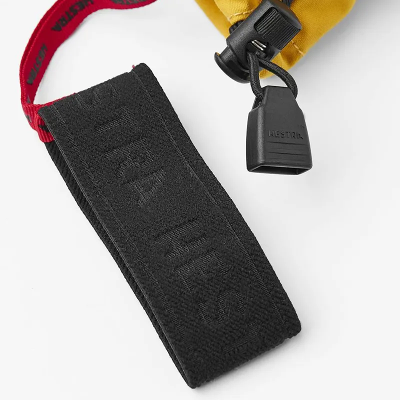 Hestra Army Leather Heli Ski and Snowboard Mitten in Mustard Yellow-5