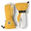 Hestra Army Leather Heli Ski Glove 3 Finger In Mustard Yellow
