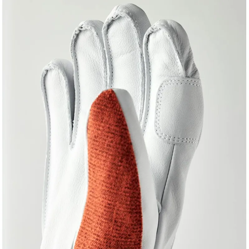 Hestra Army Leather Patrol Ski Gloves in Brick Red-2