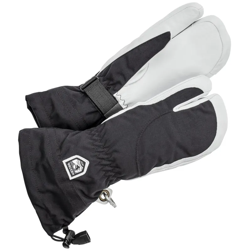 Hestra Army Leather Heli Ski Female Glove Womens 3 Finger Black