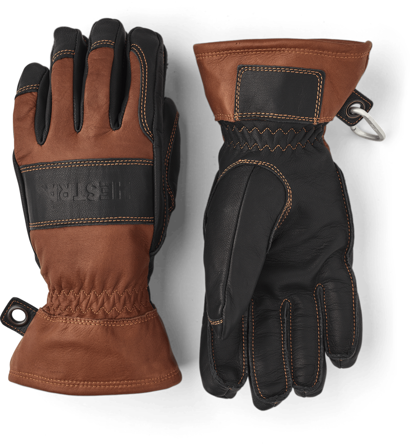 Hestra Gloves Falt Guide Alpine Pro Leather Ski Gloves in Brown-1