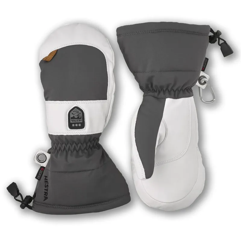 Hestra Gloves Power Heater Gauntlet Heated Mittens In Grey