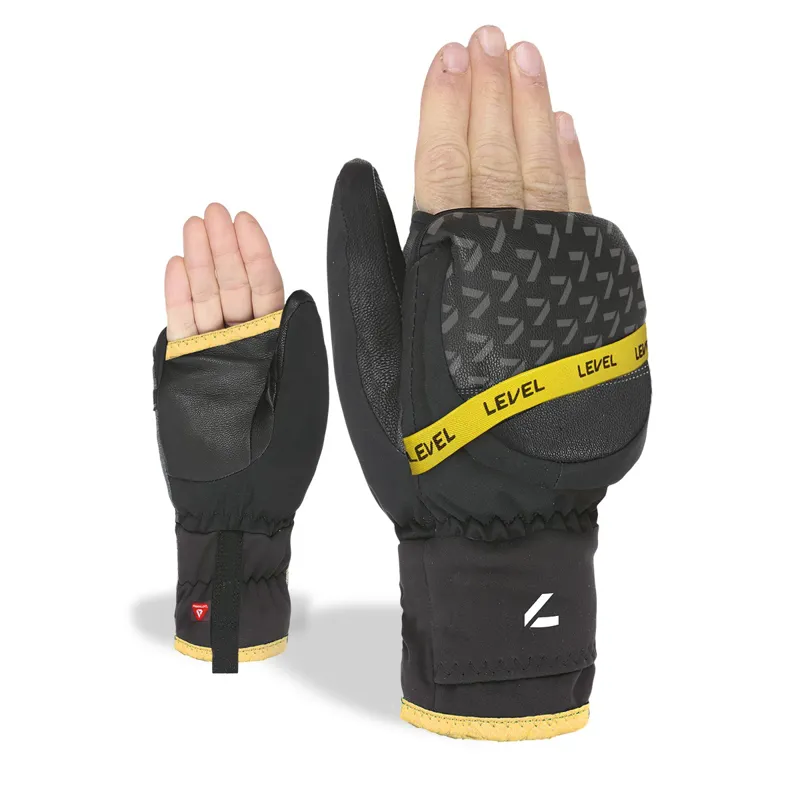 Level Tour Cabrio Ski Mitts with Flip Back Finger Section