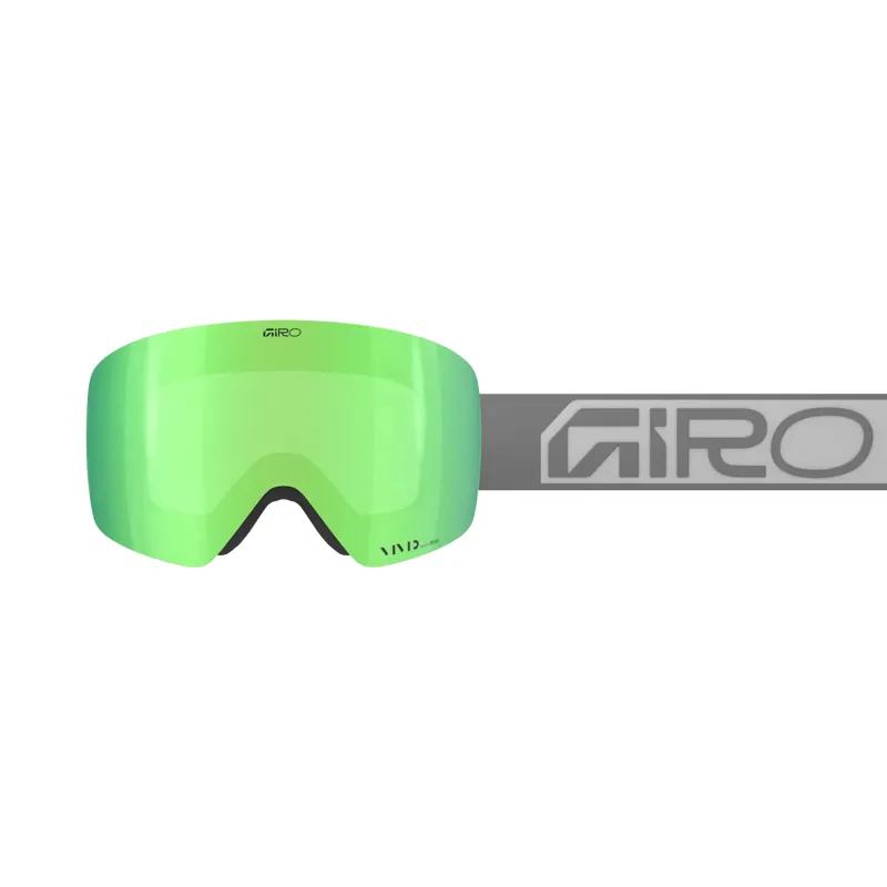 Giro Contour Wordmark Ski and Snowboard Goggles in Grey and Emerald-1