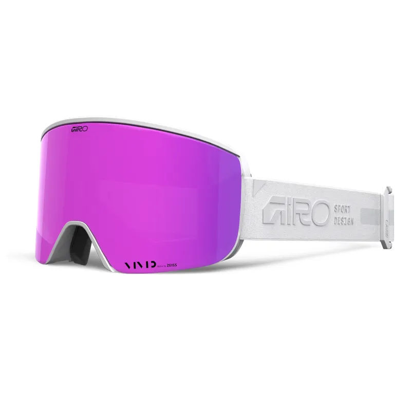 Giro Ella Rails Women's Ski and Snowboard Goggles in White and Pink