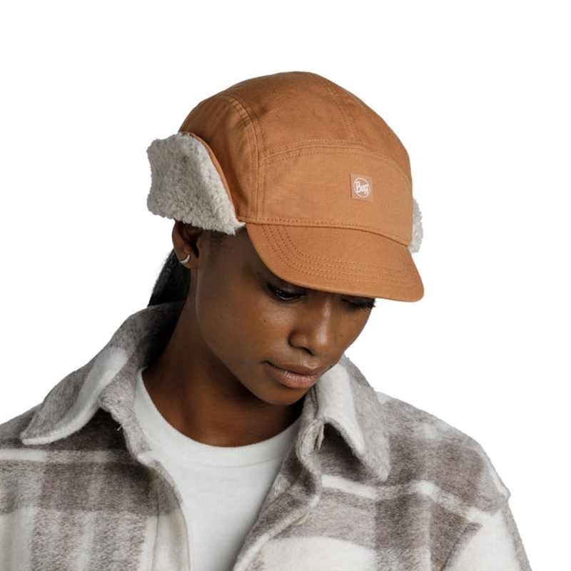 Buff Fall Line Cap in Simu Copper-4