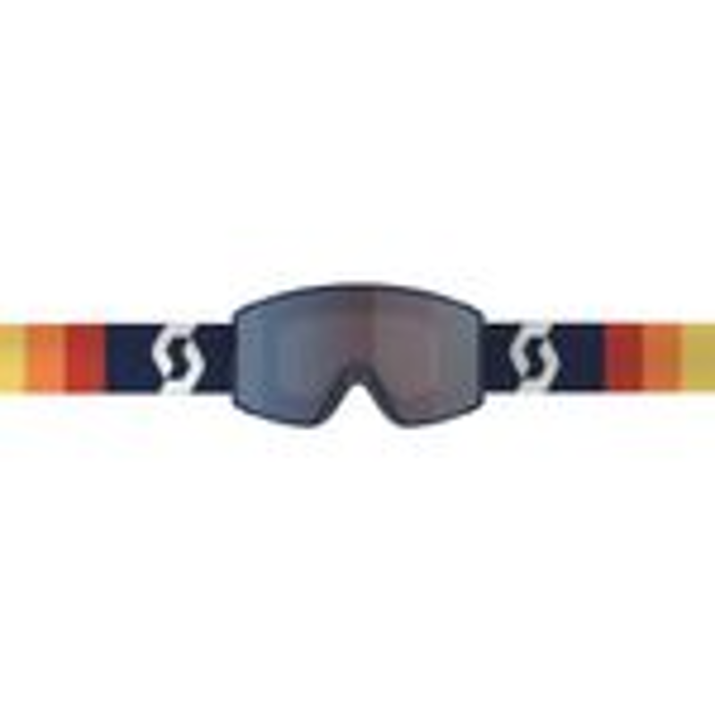 Scott React Ski Goggles in Retro Blue with Enhancer Blue Chrome Lens-1
