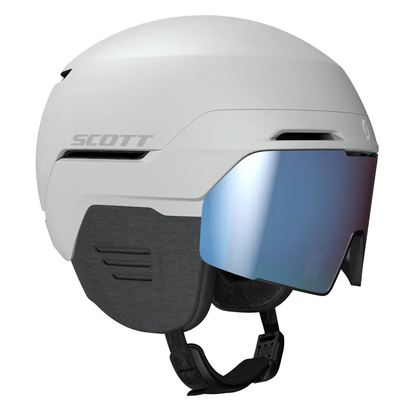 Scott Blend Plus LS Ski Helmet with Integrated Visor White