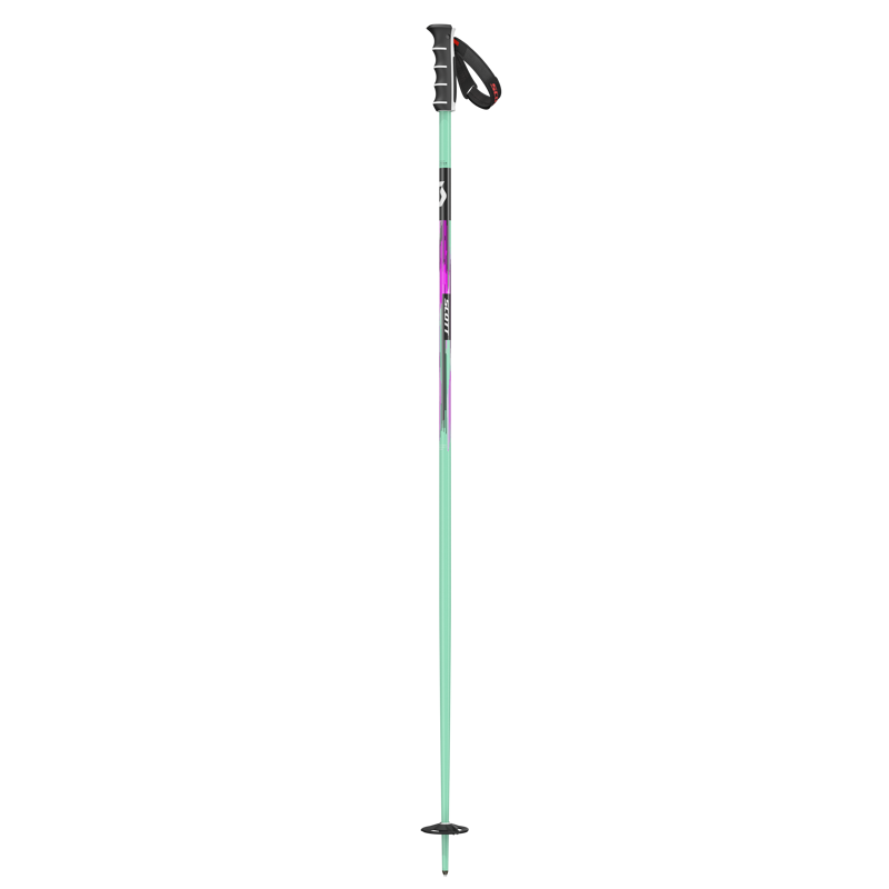 Scott Team Issue SRS Ski Poles in Mint Green-1