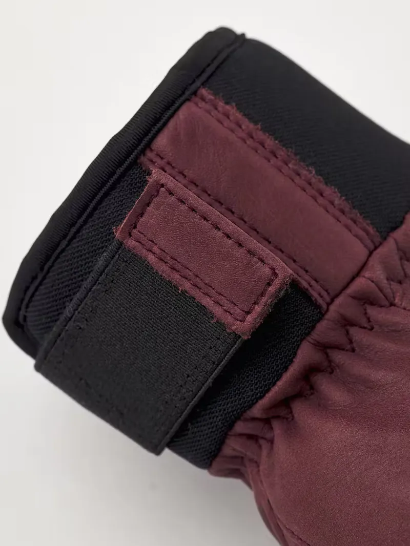 Hestra Gloves Omni - 5 Finger In Bordeaux-2