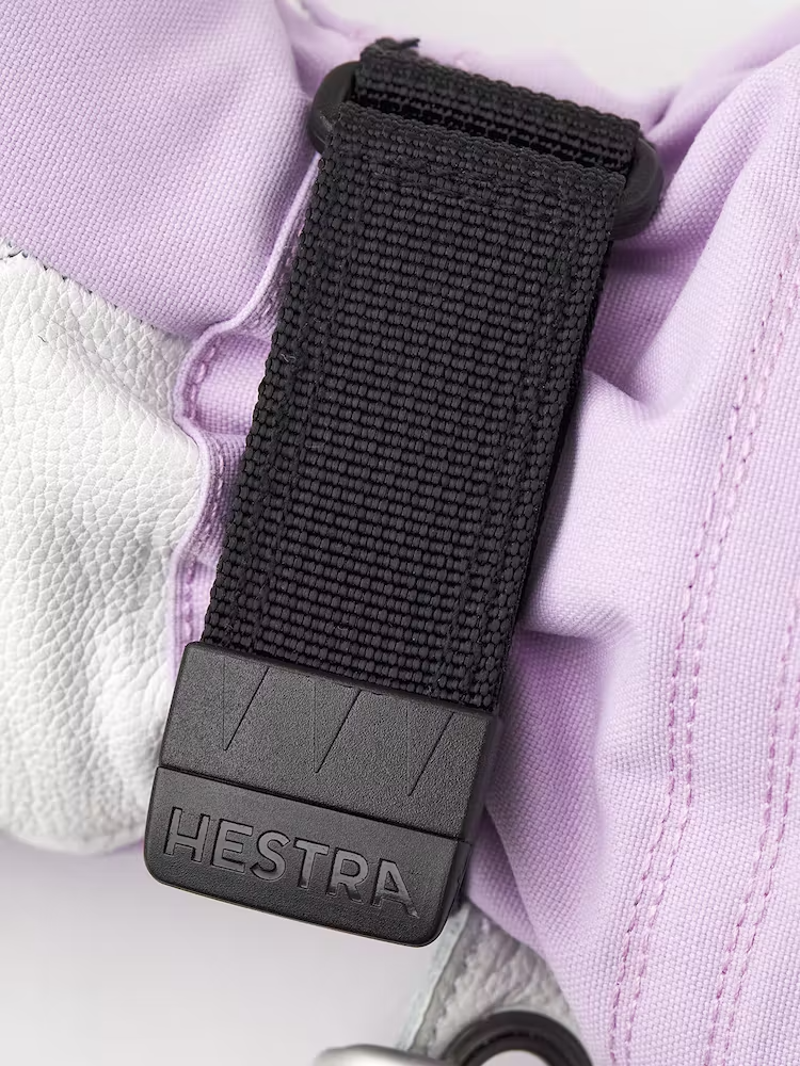 Hestra Heli Ski Female 5 Finger Ski and Snowboard Gloves In Syringa Lilac-3
