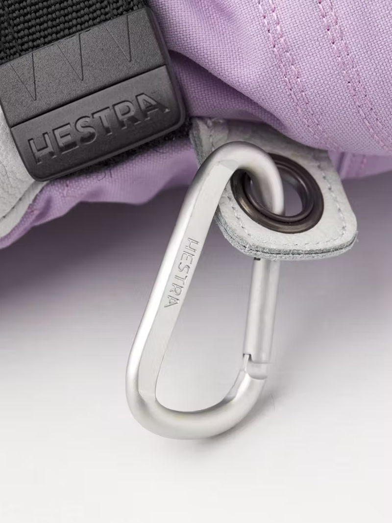 Hestra Heli Ski Female 5 Finger Ski and Snowboard Gloves In Syringa Lilac-4