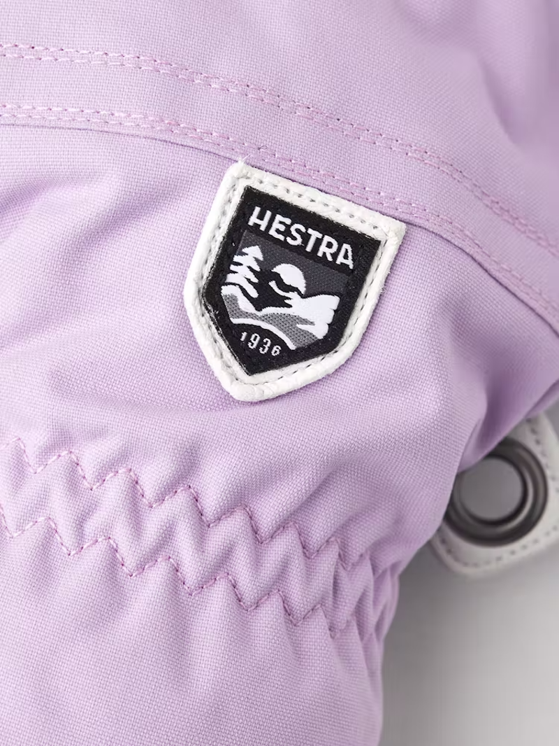 Hestra Heli Ski Female 5 Finger Ski and Snowboard Gloves In Syringa Lilac-2