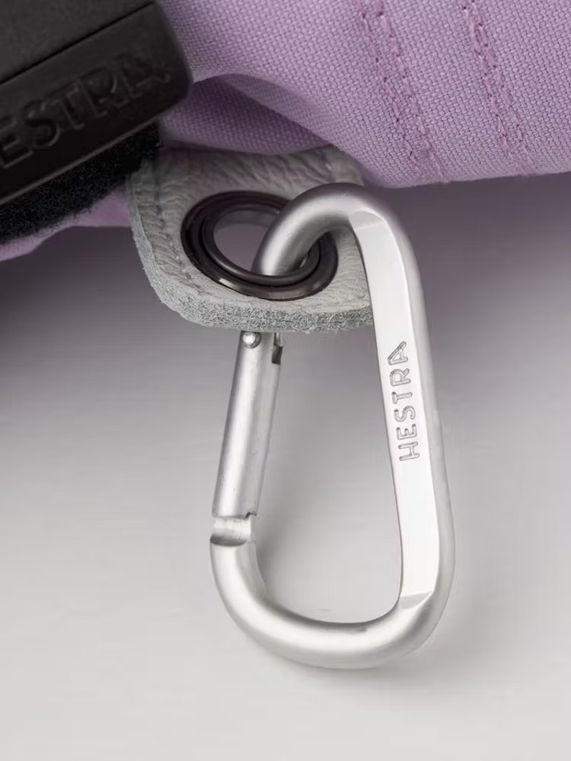 Hestra Heli Ski Female Ski and Snowboard Mitt In Syringa Pink-4