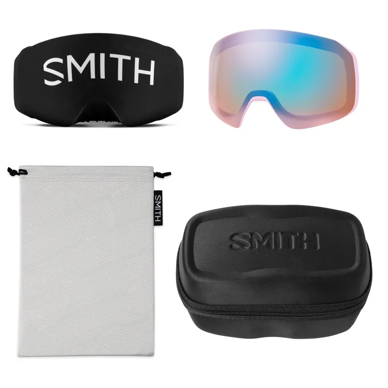 Smith 4D MAG S Goggles in Pink Frost with CP Sun Platinum Mirror + CP Storm Lens-4