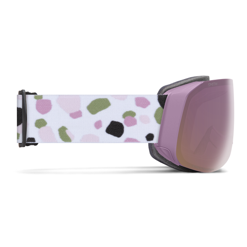 Smith 4D MAG S Womens Ski Goggles in Pink + Chromapop Rose Gold + Lens-1