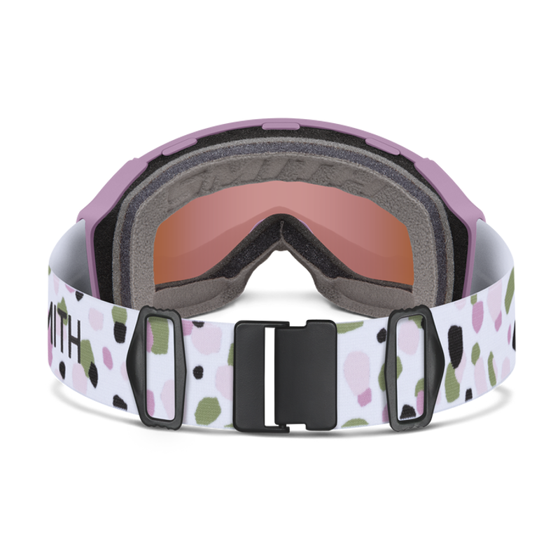 Smith 4D MAG S Womens Ski Goggles in Pink + Chromapop Rose Gold + Lens-3