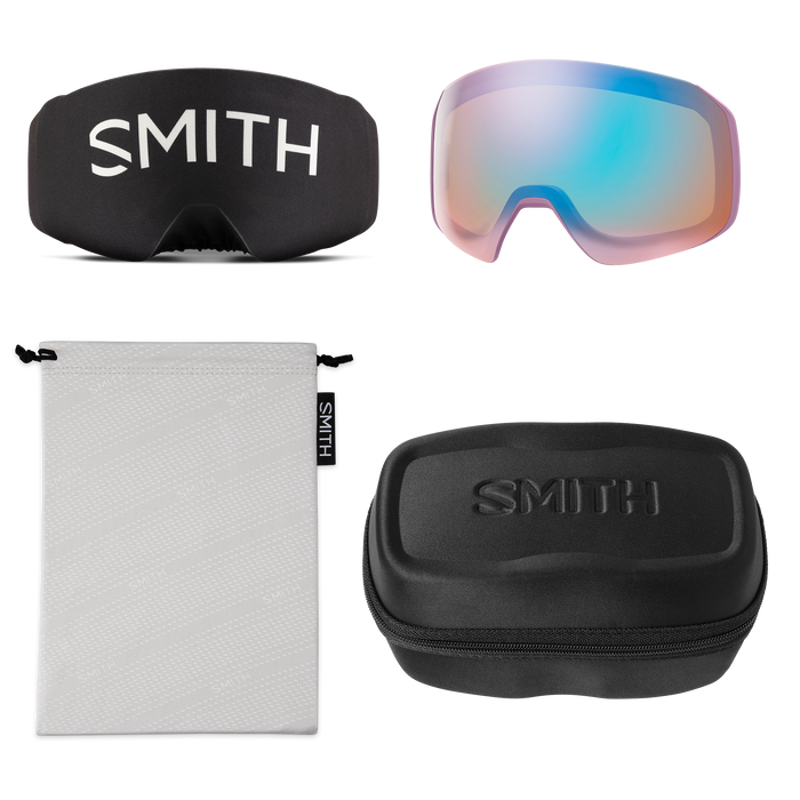 Smith 4D MAG S Womens Ski Goggles in Pink + Chromapop Rose Gold + Lens-5