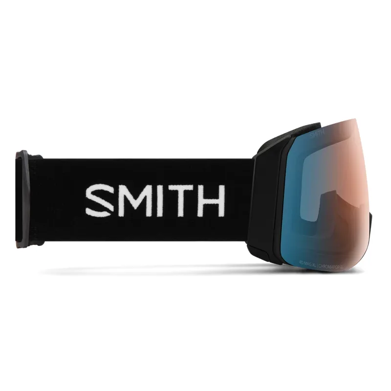 Smith 4D MAG XL Black Goggles + CP Pro Photochromic Blue Mirror + Storm Lens Amber-1