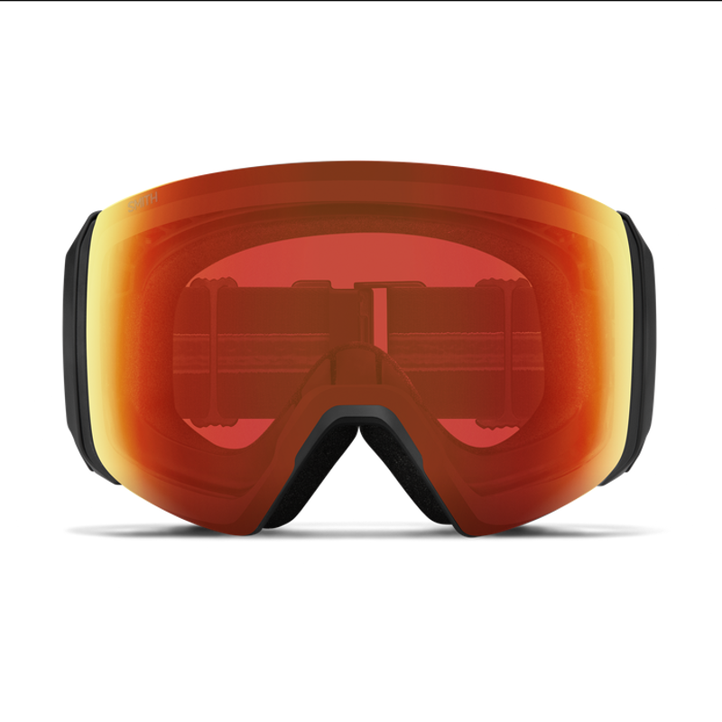 Smith 4D Mag XL in Black with Chromapop Everyday Red Mirror Lens + Spare Lens-2