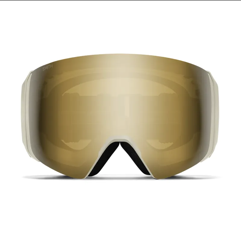 Smith 4D MAG XL Ski Goggles + ChromaPop Sun Black Gold Mirror in Chalk-1