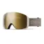 Smith 4D MAG XL Ski Goggles + ChromaPop Sun Black Gold Mirror in Chalk
