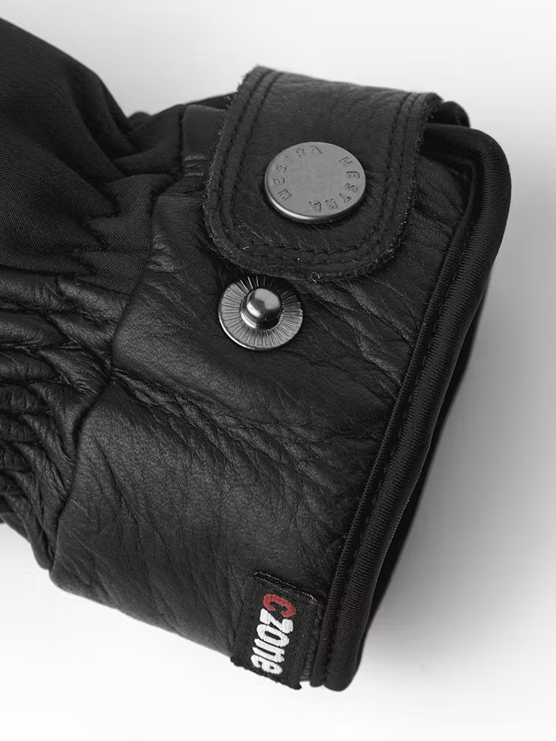 Hestra Luomi CZone Female Gloves in Black with Primaloft Gold Insulation-2