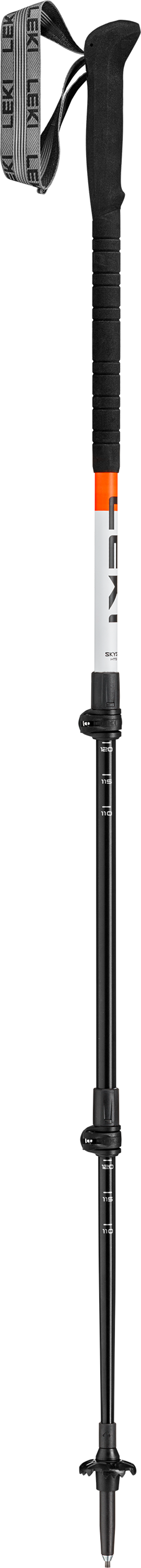 Leki Skysolo Pole in White/Black/Neon Orange-1