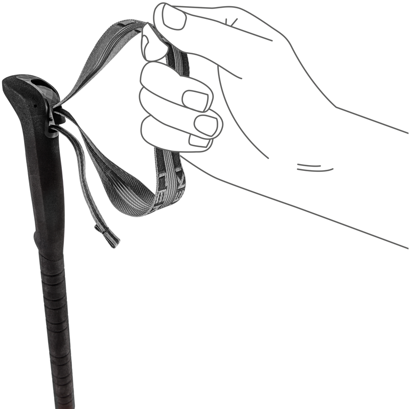 Leki Skysolo Pole in White/Black/Neon Orange-4
