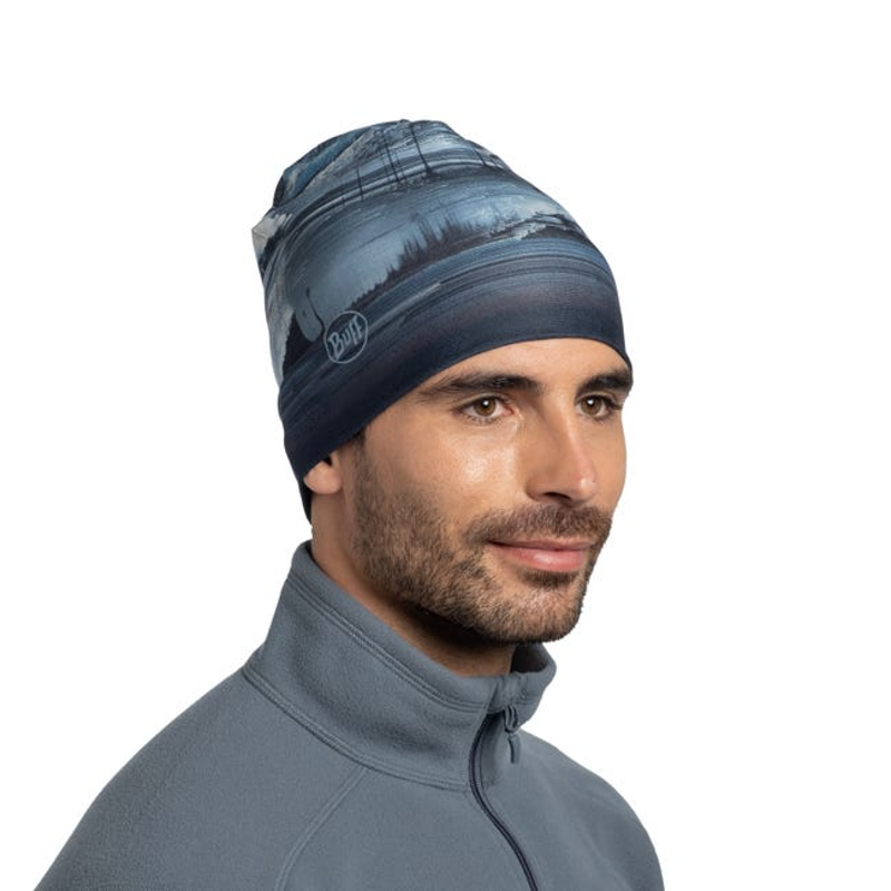 Buff Ecostretch Beanie and Helmet Liner in Oser Blue-4