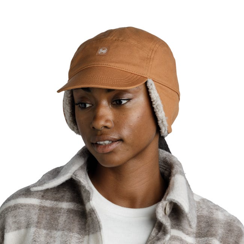 Buff Fall Line Cap in Simu Copper-5