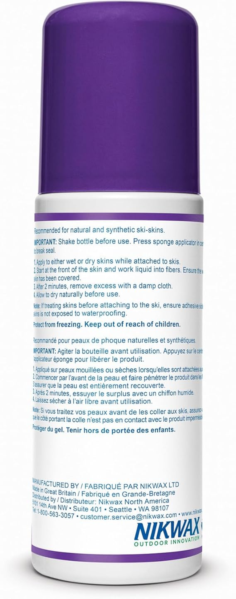 NikWax Skin Proof For Ski Touring Skins 125ml Bottle-2