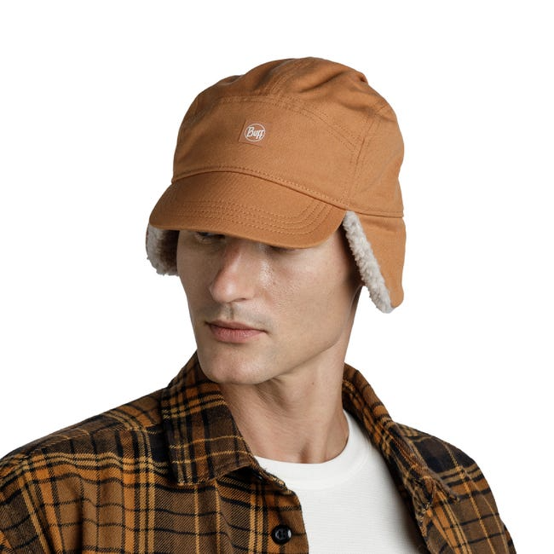 Buff Fall Line Cap in Simu Copper-3