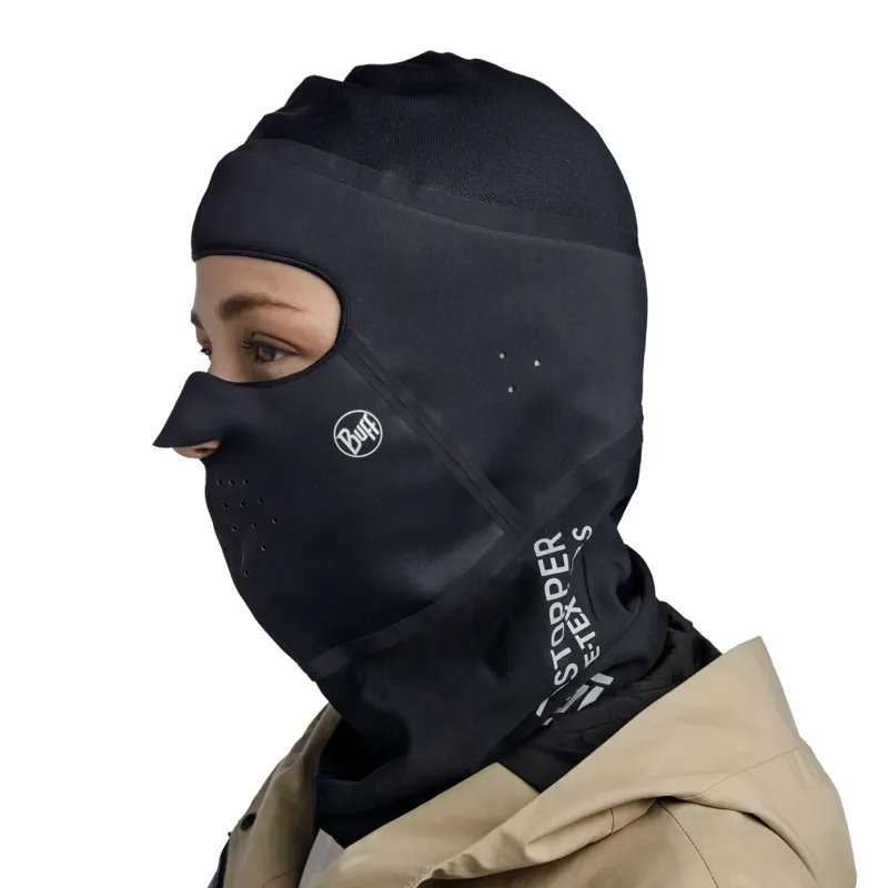 Buff Windproof Balaclava L/XL in Solid Black-3