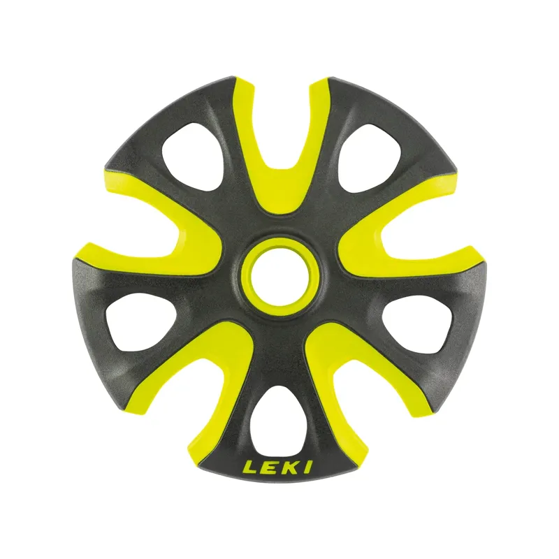 Leki Big Mountain Basket 2K 95mm in Yellow/Black