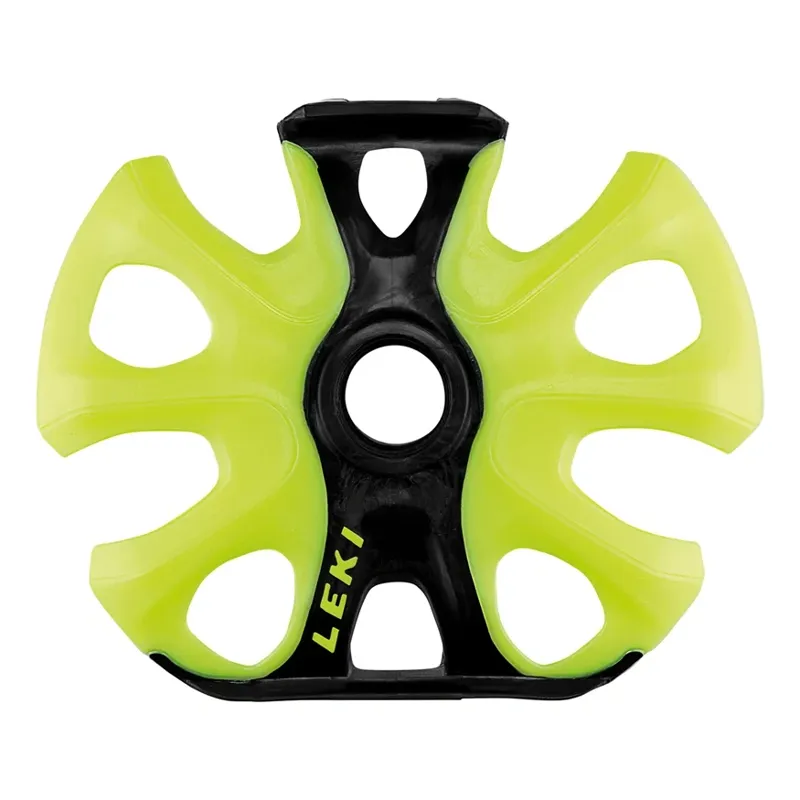Leki Big Mountain Binding Basket 2K 95mm in Black/Yellow