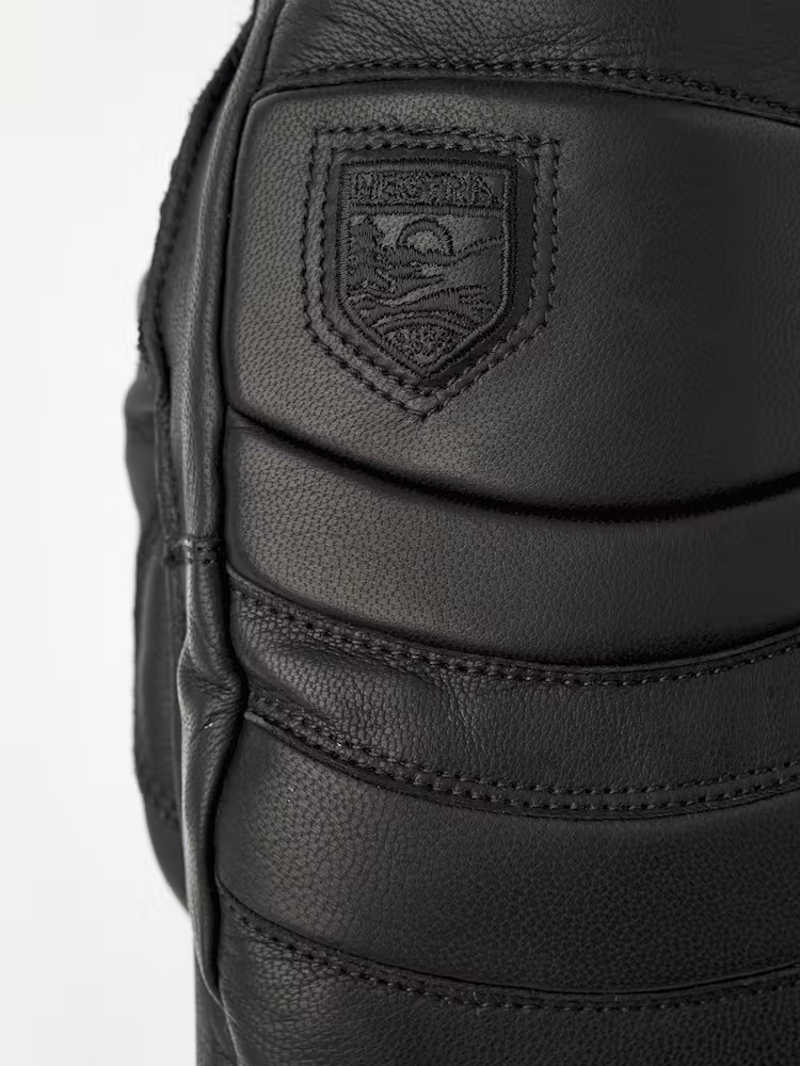Hestra Fall Line Mitt In Black Leather-1