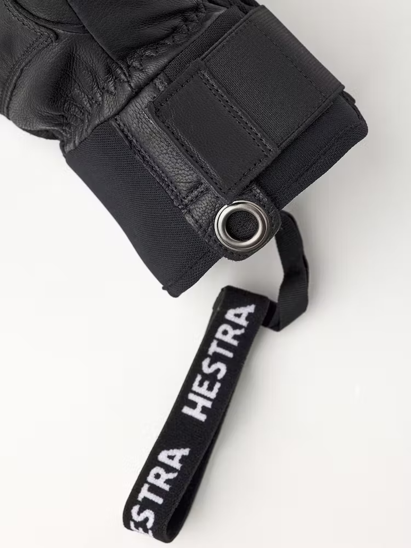 Hestra Fall Line Mitt In Black Leather-3