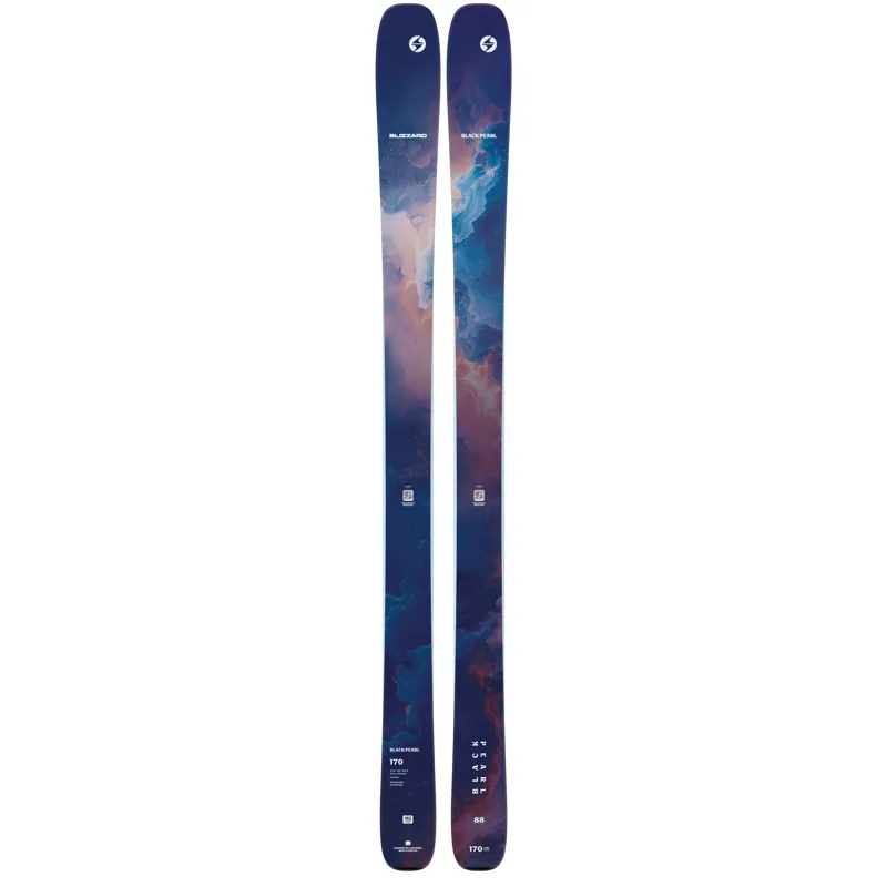 Blizzard Black Pearl 88 Skis With Marker Squire Bindings 164cm-1