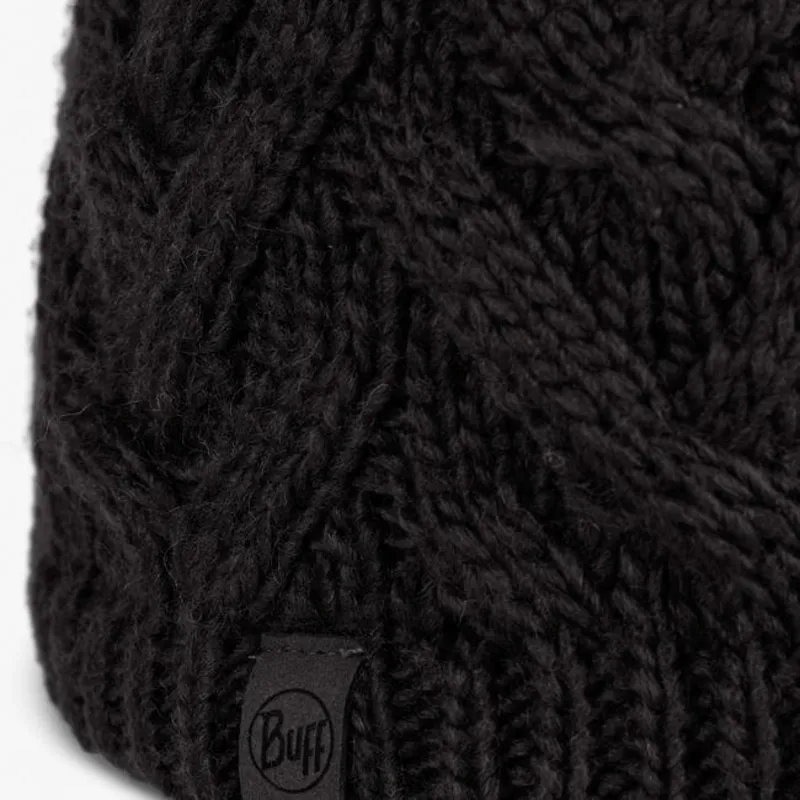 Buff Caryn Knitted Fleece Hat in Graphite-1