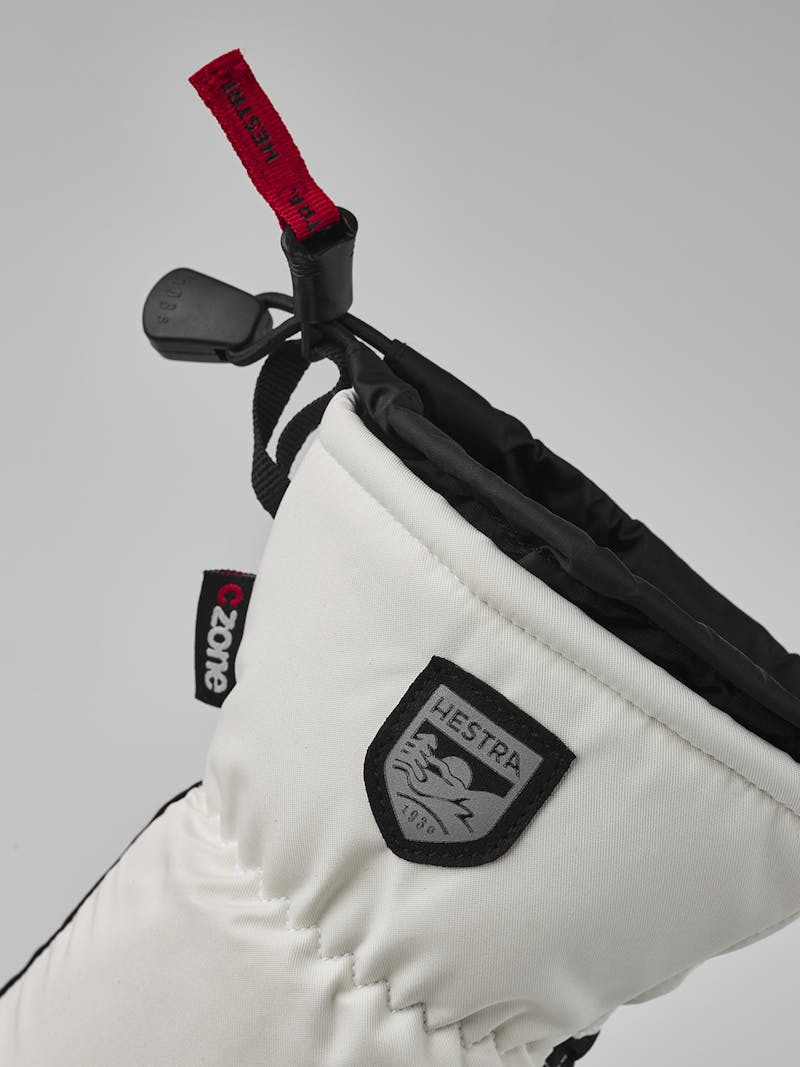 Hestra CZone Cosmo Gloves in White/Black-3