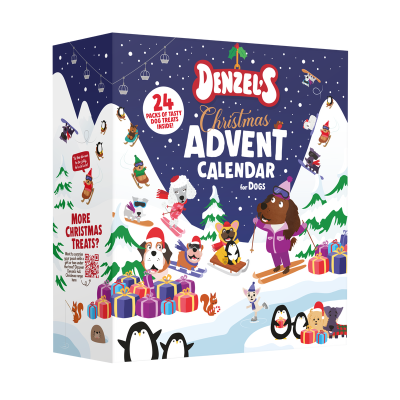 Denzels Advent Calendar For Dogs - Ski Chalet Design