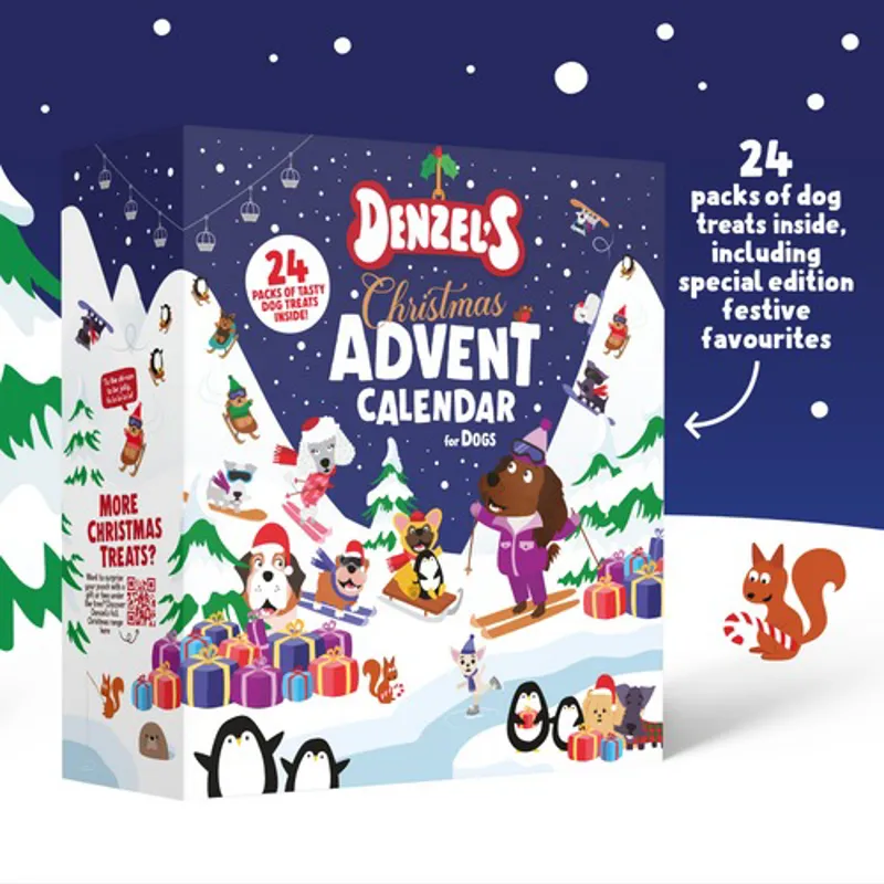 Denzels Advent Calendar For Dogs - Ski Chalet Design-5