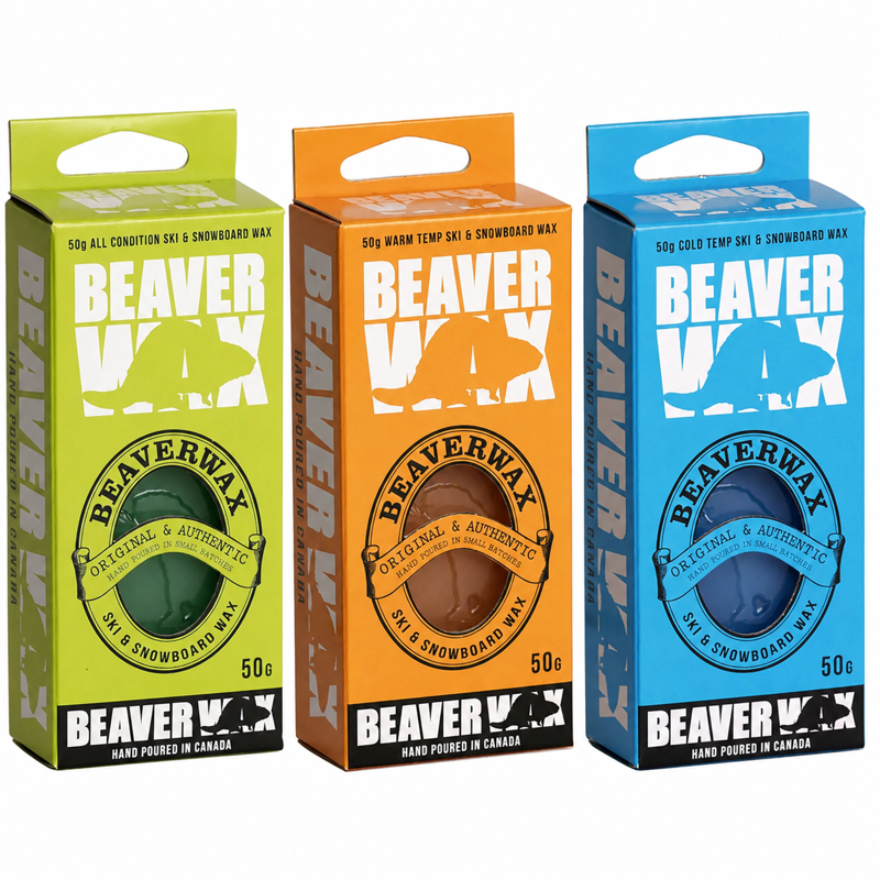 Beaver Wax Mixed Temps Ski Wax 3 x 50g Blocks