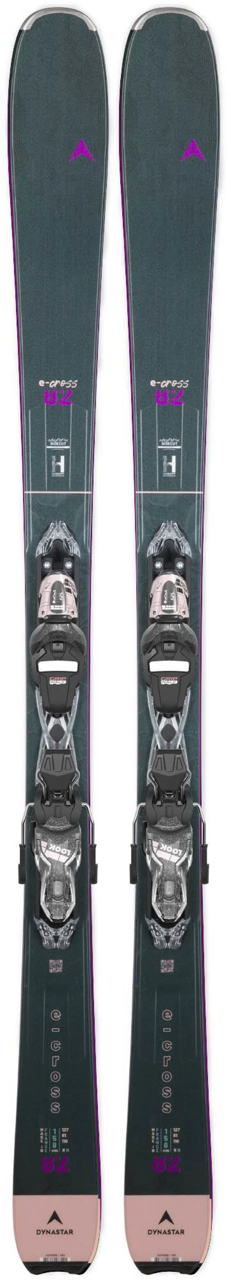 Dynastar E-Cross 82 2024 Womens All Mountain Skis with Look NX Bindings-1