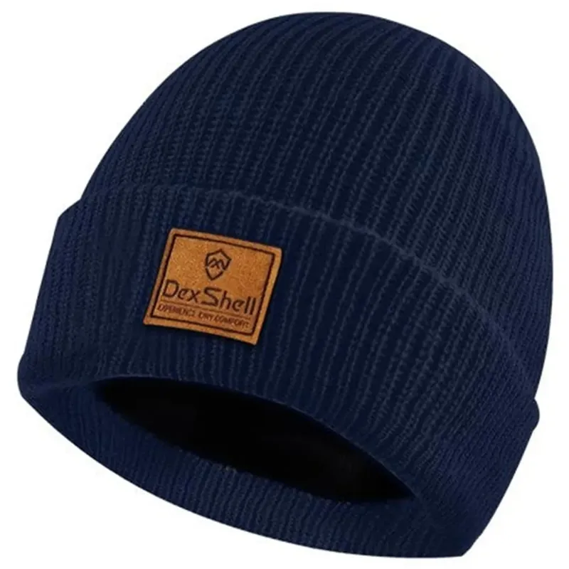 DexShell Watch Wool Knit Waterproof and Windproof Beanie in Navy Blue