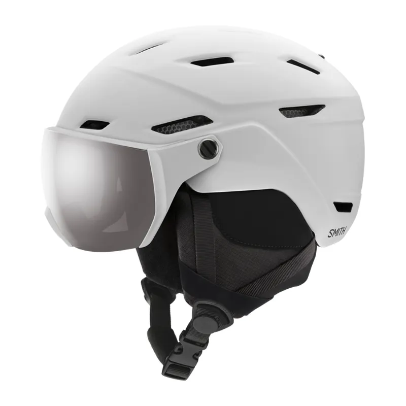 Smith Survey Ski Helmet with Integrated Visor in Matte White