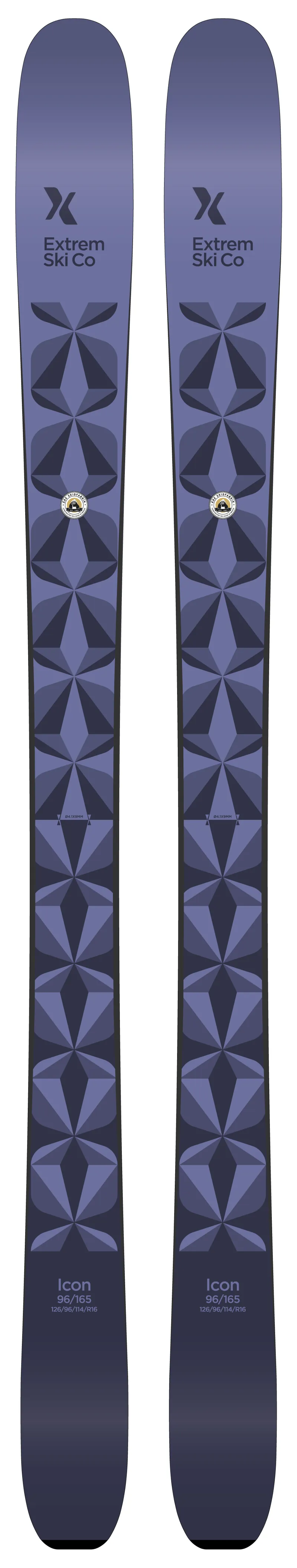 Extrem Icon 96 Women's Skis - Skis Only-1